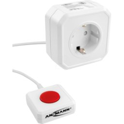 ANSMANN ANS 1260-0002 - Toma intermedia de bajo consumo AES 3.2, programable, blanca