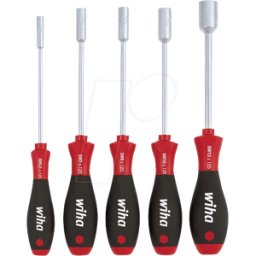 WIHA 341-K5 - Juego de destornilladores, llaves de vaso SoftFinish®, hexagonal