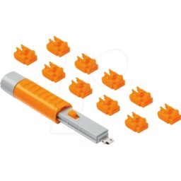 SMARTKEEPER SK NL03PKOR - Cerradura de puerto, RJ45, 10 piezas, con llave, naranja