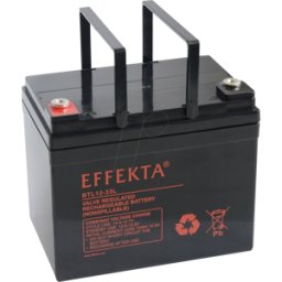 EFFEKTA EFKTA BTL12-33L - Batería de plomo-vellón, AGM, 12V, 33 Ah