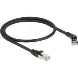 DELOCK 80488 - Cable de red RJ45 Cat.6A S/FTP macho 45° en ángulo recto a macho