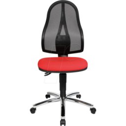 TST POINT60N RO - Silla de oficina TOPSTAR PUNTO 60 malla, rojo