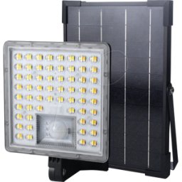 SHENZHEN OECO SOLAR OC-WL005D - Proyector solar, sensor de movimiento PIR, IP65, 30 W, 4800 lm