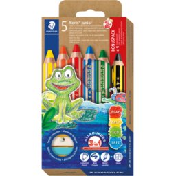 STAEDTLER 140C6 - Lápiz de color, 10 mm, forma hexagonal, 5 colores