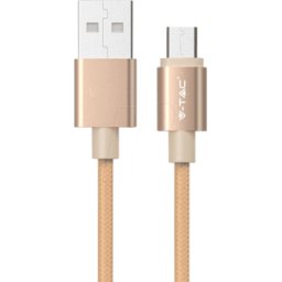V-TAC VT-5331 G - Cable de carga y sincronización, USB a -> Micro, 1,0m, ny