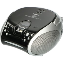 LENCO SCD-24BK - Boombox SCD-24 con radio y CD, negro/plata