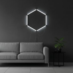 LUXULA LX300330 - Lámpara de techo HexaForm, individual, 6500 K (KW, 40 W