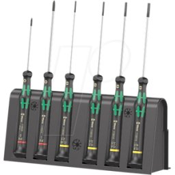 WERA 05118152001 - Juego de destornilladores Kraftform Micro, surtido, 7 piezas