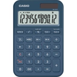 CASIO MS20YC-NY - Calculadora de escritorio, solar, azul