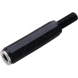 FREI KKS 63 - Conector/adaptador jack, 6,3 mm, estéreo, 3 polos