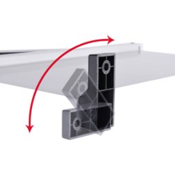 BOPLA PS WL - Pestañas de pared, 4 piezas, poliéster