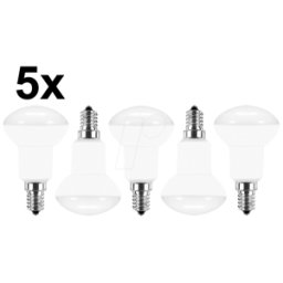 BLULAXA 49239 - 5x lámpara LED SMD R50 E14 5W 470 lm WW 120° acció