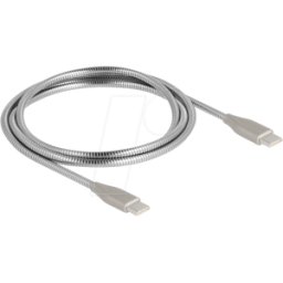 DELOCK 81259 - Cable USB-C™ USB 2.0 con funda metálica USB Type-C™ macho a mach