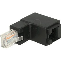 DELOCK 86424 - Adapter RJ45 plug angled > RJ45 jack Cat.6 UTP