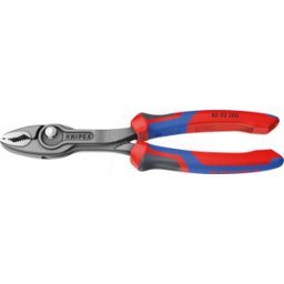 KNIPEX KN 82 02 200 - Alicates de agarre frontal TwinGrip, 200 mm