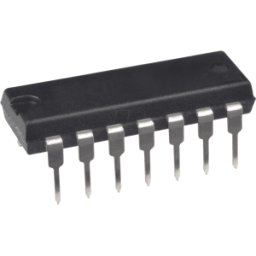 TEXAS INSTRUMENTS LM 384 N - CI de audio/vídeo, 1 canal, DIL-14