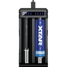 XTAR SC2 - Cargador rápido 3 A, Micro USB, Li-Ion, 2 ranuras