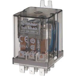 FINDER FIN 60.63.8 12V - RELÉ UNIVERSAL, 3 CO, 12 V AC