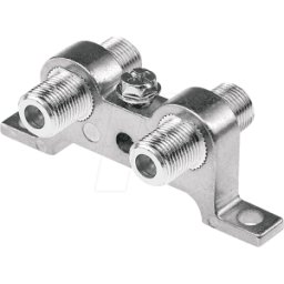 AXING CFA 9-01 - Conector F, 2 x F hembra, para montaje en pared