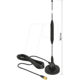 DELOCK 12423 - Antena GSM con base magnética, 3G, 3,5 dBi, 3 m