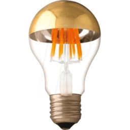 OPTONICA OPT 1896 - Lámpara LED E27, 7 W, mitad oro, 2700 K, filamento