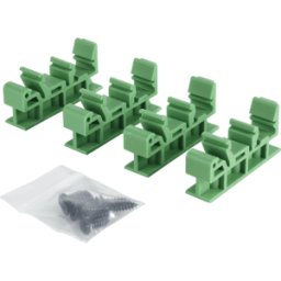 DELOCK 65961 - 4 clips para riel DIN para placa de circuito