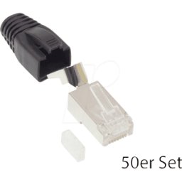 GOOD CONNECTIONS GC N0095 - Enchufe RJ-45 Cat.6A, juego de 50 negro