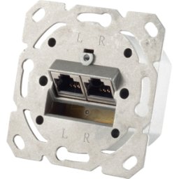 SHIVERPEAKS SHVP BS74280 - Cat.6A socket de red de 2 puertos de diseño capaz