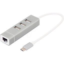 DIGITUS DIGI DA-70253 - Estación de acoplamiento / replicador de puerto, USB-C.