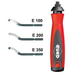 RUKO 107051 - Desbarbador de cantos Unigrat, 4 piezas