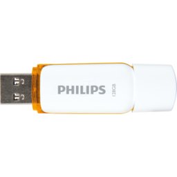 PHILIPS MEDIA PHI FM12FD70B - Memoria USB, USB 2,0, 128 GB, Snow Edition Sunrise Orange