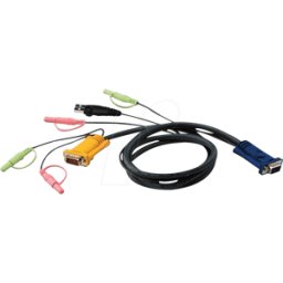 ATEN 2L-5305U - Cable KVM, VGA, USB, 5.0m