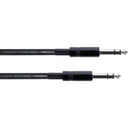 CORDIAL EM 1 VV - Cable de audio, conector estéreo de 6,3 mm, 1 m.