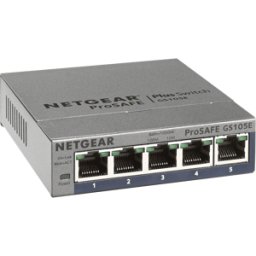 NETGEAR GS105E - Switch, 5 puertos, Gigabit Ethernet