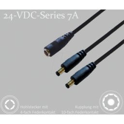 BKL 075918 - Cable adaptador, 300 mm, acoplamiento de CC a 2 conectores de CC
