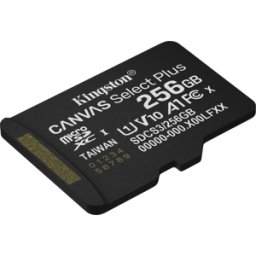 KINGSTON SDCS3/256GBSP - Tarjeta de memoria microSDXC de 256 GB, Canvas Select Plus