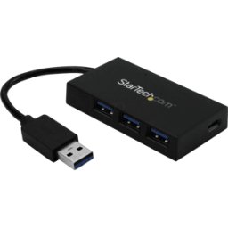 STARTECH.COM ST HB30A3A1CFB - 4 puertos USB 3,0 HUB, 3x USB-A, 1x USB Tipo-C..