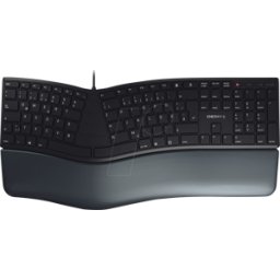 CHERRY JK-4500DE-2 - Teclado, USB, negro, ergonómico, diseño: DE