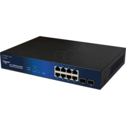 ALLNET ALL8310PM - Switch, 10 puertos, Gigabit Ethernet, PoE+, SFP