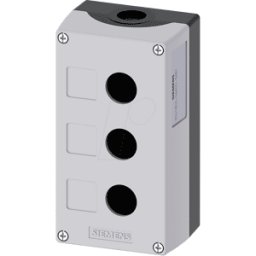 SIEMENS SIE 1803-0AB1 - Carcasa 22 mm - redondo, gris, 3 puntos de comando