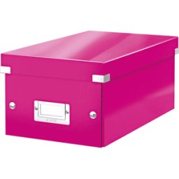 LEITZ 60420023 - Caja de archivos C&S; WOW DVD rosa
