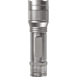 NEDIS LTRH5WGY - Linterna LED, 5 W, 330 lm, plateada, 3x AAA (Micro)