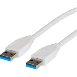 VALUE 11998976 - Cable USB 3.0, conector macho a macho a macho, 3,0 m