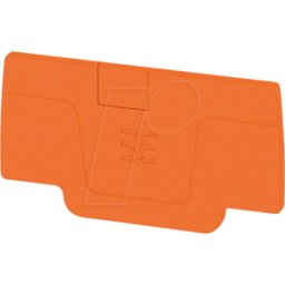 WEIDMÜLLER AEP 2C 2.5 OR - Placa de extremo serie A, naranja