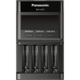 PANASONIC ENELOOP BQ-CC65A - Cargador de sobremesa, NiMH, LCD, eneloop Pro, negro