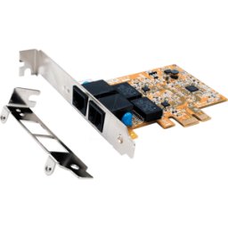 EXSYS EX-6072-4K - Tarjeta de red, PCI Express, Gigabit Ethernet, 2x RJ45