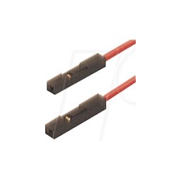 HIRSCHMANN TEST & MEASUREMENT MKL 0,64 RT - Cable adaptador, MKL 0,64 mm, 0,25 m, rojo