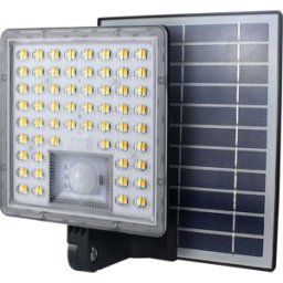 SHENZHEN OECO SOLAR OC-WL005A - Proyector solar, sensor de movimiento PIR, IP65, 10 W, 1500 lm