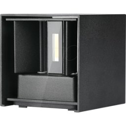 V-TAC VT-217078 - Aplique, negro, IP65, chip Bridglux