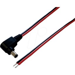 BKL HSW AK 21 - Cable adaptador, acodado, 2000 mm, conector macho CC al extremo